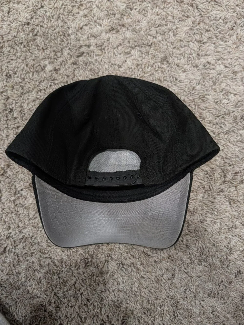 Los Angeles Dodgers New Era White on Black Cap - One Size Fits Most - Adjustable